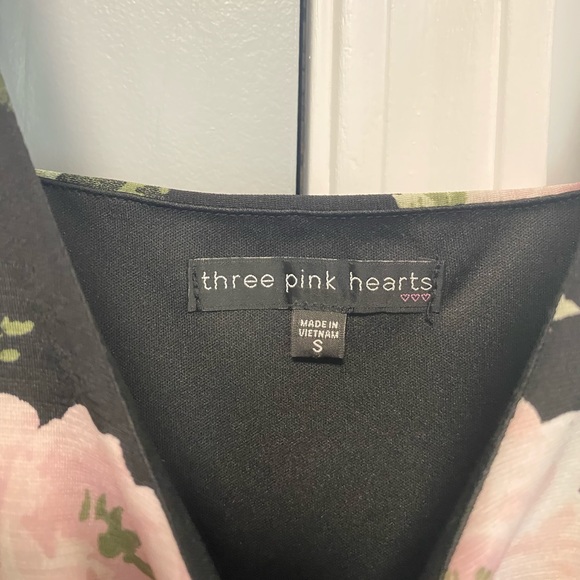 Like New Three Pink Hearts Floral Maxi Dre… - Picture 5 of 6